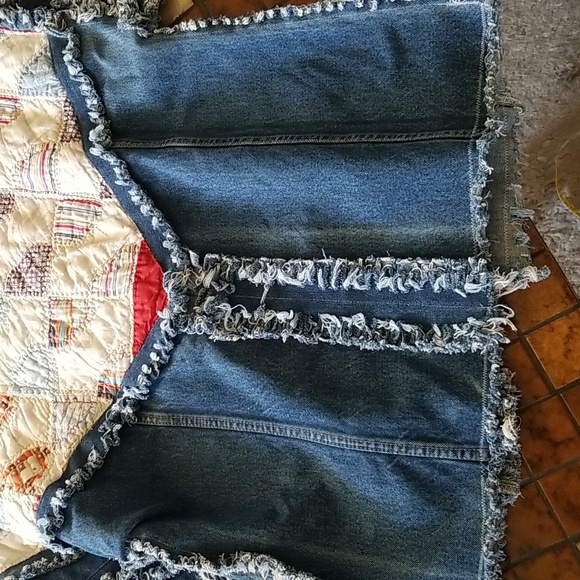 💙OOAK Quilt/Denim jacket - Picture 9 of 9